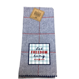 LET FREEDOM RING EMBELLISHED DISHTOWEL LINENS