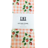 STRAWBERRY PATCH PRINTED MICROFIBER DISHTOWEL LINENS