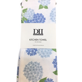 HYDRANGEA PRINTED MICROFIBER DISHTOWEL LINENS
