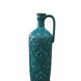 PITCHER/VASE HOME DECOR TURQUOISE 18.5H
