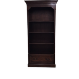 DREXEL HERITAGE WITH DRAWER/3 SHELVES BOOKCASE BROWN 88H X 44W X 20D