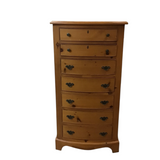 WITH 7 DRAWERS CHEST/DRESSER BROWN 54H X 28W X 21D
