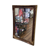 WITH ORNATE FRAME MIRROR GOLD 41 X 29
