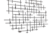 FOUR HANDS IRON CROSSING COAT RACK (RET, $400.00) HOME ACCESSORIES