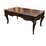 LOUIS 16TH REPLICA (RET. $15000.00) DESK CHERRY WOOD 31H X 68W X 38D