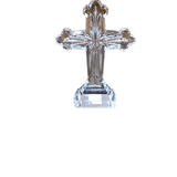 WATERFORD HERITAGE STAR STANDING CROSS CRYSTAL 10"H