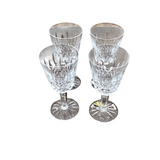 WATERFORD SET OF 4 "CLARET" WINE GLASSES CRYSTAL 5.7H