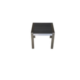 "NEW" ALUMINIUM SQUARE END TABLE ALUMINIUM/GRAY 14H X 16W X 16D