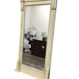 RUSTIC/DISTRESSED FRAMED MIRROR VANILLA 74 X 41