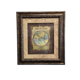 FRAMED WORLD MAP SERIES #1 ART 42 X 38