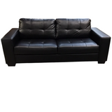 TUFTED SOFA BLACK 34H X 82W X 35D