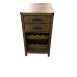 POTTERY BARN WINE CABINET WITH 2 DRAWERS CABINET/CHEST BLACK 30H X 16W X 16D