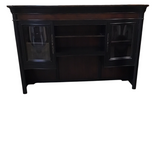 HOOKER 2 PC. DESK WITH HUTCH DESK BROWN/BLACK 83H X 80W X 25D