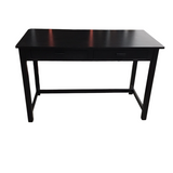 WITH 2 DRAWERS DESK BLACK 30H X 48W X 24D