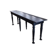 POTTERY BARN WITH 6 DRAWERS CONSOLE/SOFA TABLE BLACK 30H X 84W X 17D