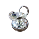 COOPER WITH SILVER OVERLAY & MALACHITE (MADE IN TAXCO MEXICO) HOME DECOR 9.5H
