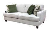 "SCOUT" WITH 2 CUSHIONS/4 PILLOWS SOFA WHITE/GREEN