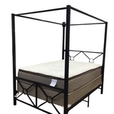 METAL BED FRAME/CANOPY BED BLACK FULL SIZE