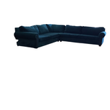 LIVING SPACES 3 PIECES SECTIONAL SOFA TEAL 36H X 132/132 X 42D