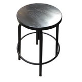 ADJUSTABLE WOOD/METAL BARSTOOL BLACK 31H X 18W X 18D