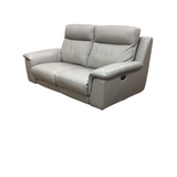 LEATHER WITH POWER RECLINERS LOVESEAT GRAY 40H X 68W X 36D