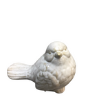 GLAZED CERAMIC BIRD #1 HOME DECOR CREAM/TAUPE 3"