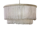RESTORATION HARDWARE LARGE PENDANT "MISHA" CHANDELIER LAMP/LIGHTING GRAY 24 X 24