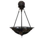 TIFFANY INSPIRED CHANDELIER MULTICOLOR 24H X 20 DIAM..