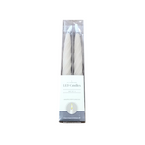 SET OF 2 SPIRAL LED TAPER CANDLES HOME DECOR TAUPE 9.75