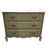 RESTORATION HARDWARE WITH 3 DRAWERS CHEST/DRESSER WHITE 35H X 40W X 20D