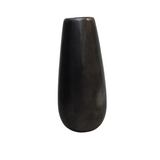 FLOWER VASE HOME DECOR BLACK 9"H