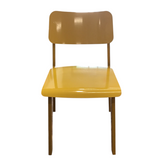 METAL "GRAND RAP. CHAIR CO." (RET. $450.00) CHAIR YELLOW