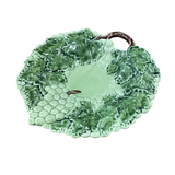 GRAPEVINE SERVING PLATE (MADE IN PORTUGAL) HOME DECOR GREEN/BROWN 12"
