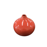 WEST ELM CERAMIC VASE HOME DECOR PEACH 8H
