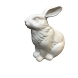 PORCELAIN RABBIT CONTAINER HOME DECOR WHITE 8.5