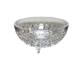 FOOTED BOWL CRYSTAL CLEAR 3.5 X 7.5 DIAM...