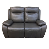 WITH 2 MANUAL RECLINERS LOVESEAT GRAY 40H X 60W X 36D
