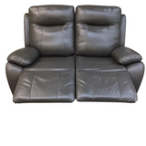 WITH 2 MANUAL RECLINERS LOVESEAT GRAY 40H X 60W X 36D