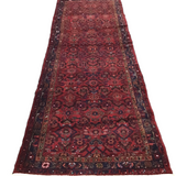 PERSIAN RUG/RUNNER RED/BLUE GOLD 9.6 X 3.5