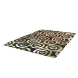WITH DESIGN RUG/RUNNER GRAY/GOLD/WHITE