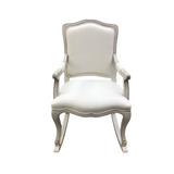 RESTORATION HARDWARE ROCKING CHAIR ACCENT CHAIR WHITE 38H X 24W X 36D