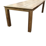 RECTANGULAR TEAK DINING TABLE NATURAL WOOD 31H X 39W X 86L
