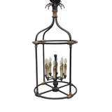 WITH 8 LIGHTS LAMP/LIGHTING CHARCOAL GRAY 44"H