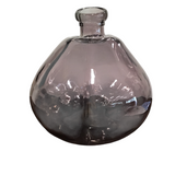 GLASS VASE HOME DECOR SMOKE 13"H