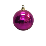 CHRISTMASA BALL ORNAMENT HOLIDAY DECOR FUCHSIA 8" DIAM..