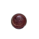 SWIRL DESIGN PAPERWEIGHT HOME DECOR RED/METALLIC GOLD 2.5H