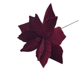 RED POINSETTIA STEM FLORAL/GREENERY RED 22"