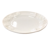 OVAL TURKEY PLATE DINNERWARE WHITE 8.5 X 8.5