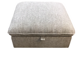 SQUARE WITH STORAGE "JOCELYN-BIRCHBROOK HARBOR OTTOMAN SAND 17H X 34 X 34