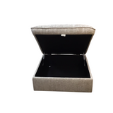 SQUARE WITH STORAGE "JOCELYN-BIRCHBROOK HARBOR OTTOMAN SAND 17H X 34 X 34